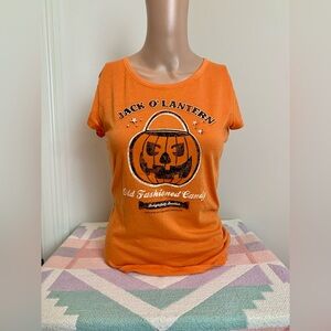Halloween graphic jackolantern shirt